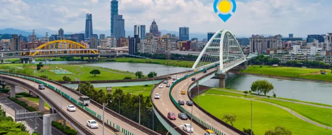 Beautiful Panoramic View of Taiwan