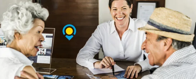 Old Couples Booking Honeymoon Travel