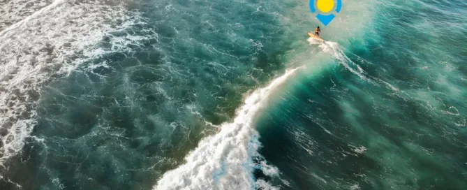 Surfing in San Juan, La Union