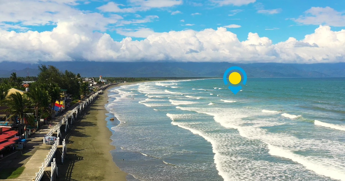 Surfing in Baler, Aurora, Philippines